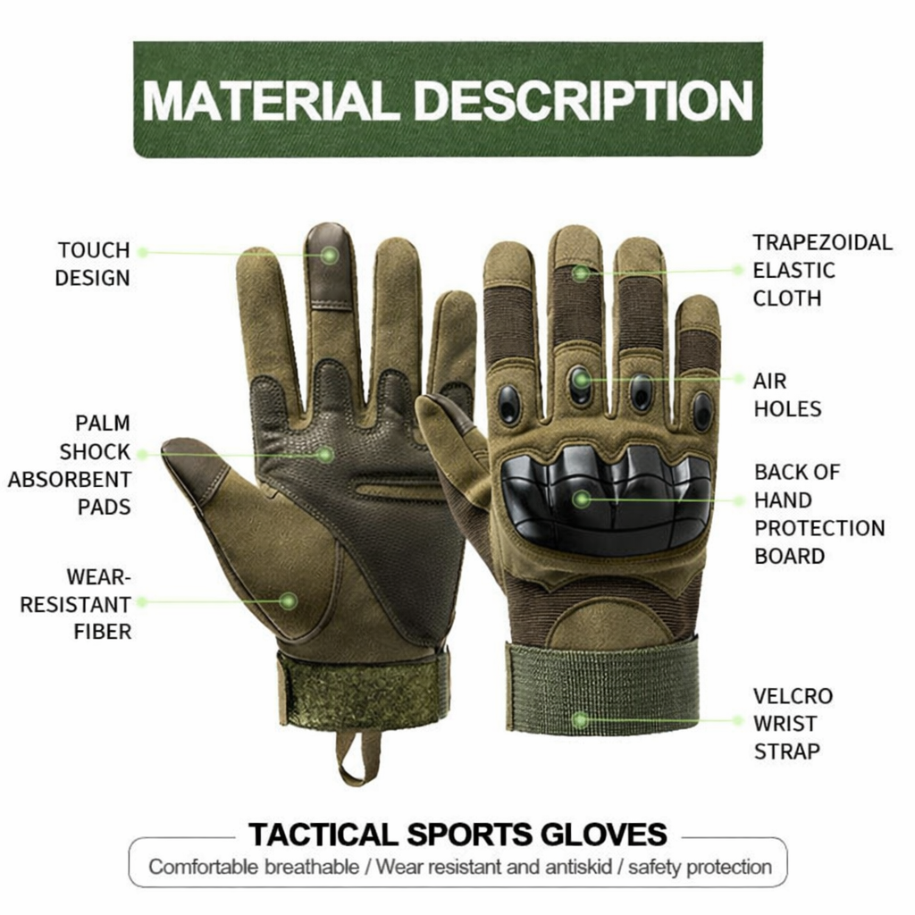 Tactical Full Finger Gloves